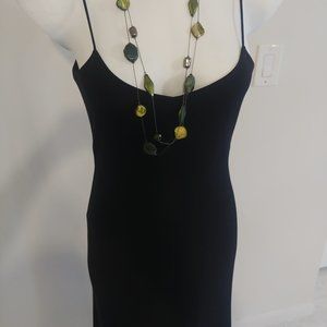 Vintage - DKNY Spaghetti Strap Black Cocktail Dress